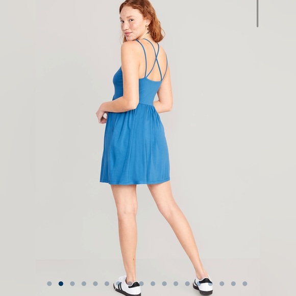 Old Navy Fit & Flare Cross-Back Mini Cami Dress for Women - Picture 2 of 2